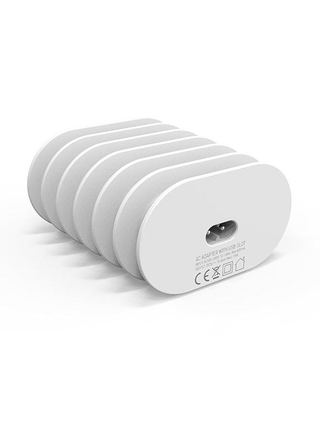 LDNIO 6-Port Desktop Charger With Cradle Holder White - Image 4