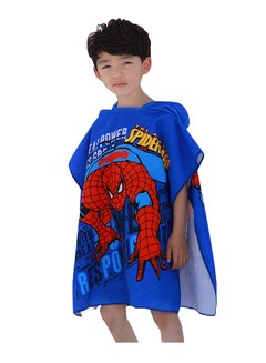 Spiderman Fast Drying Hooded Beach Towel Blue/Red 120 x 60cm - v1565276228/N28908965A_4