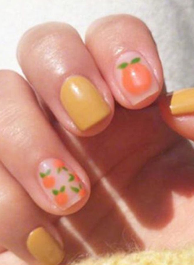 Sharpdo Waterproof Nail Sticker Yellow/Pink/Orange - Image 2