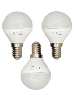 3-Piece E14 Round LED Bulb Set White 5 x 9centimeter - v1565287763/N28967917A_1