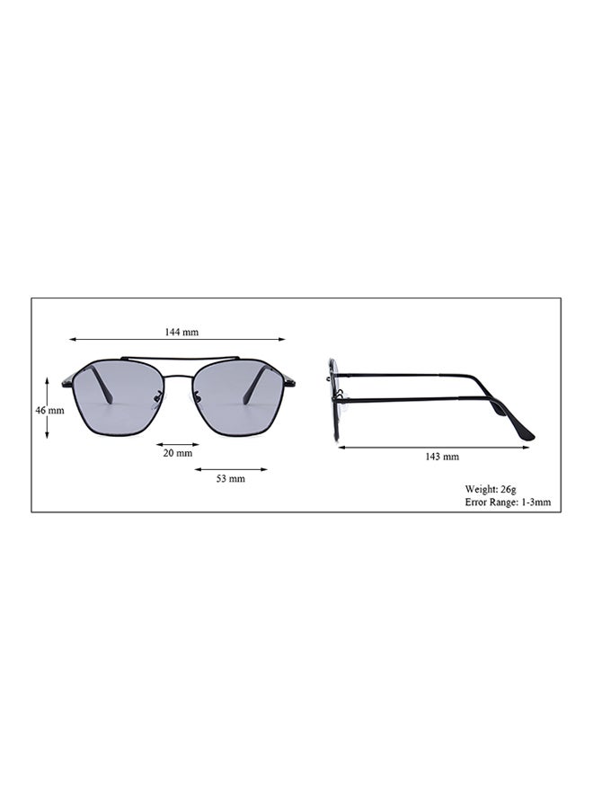Veil UV Protection Hexagonal Sunglasses V747  - Image 5
