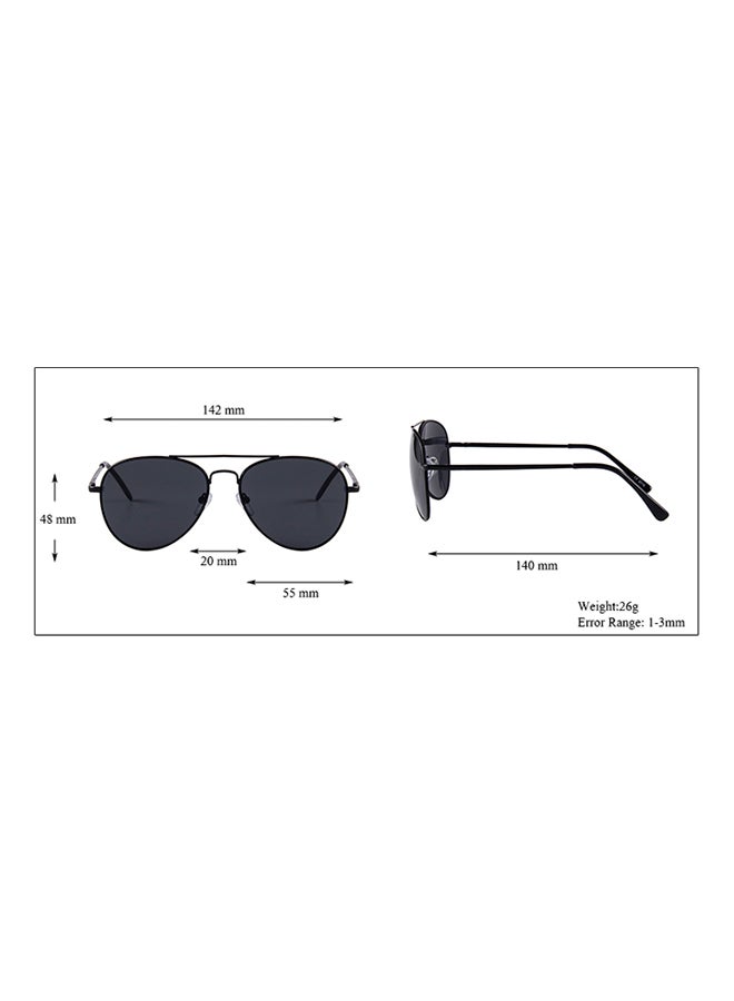 Veil Men's UV Protection Avaitor Sunglasses - Lens Size: 55 mm  - Image 5