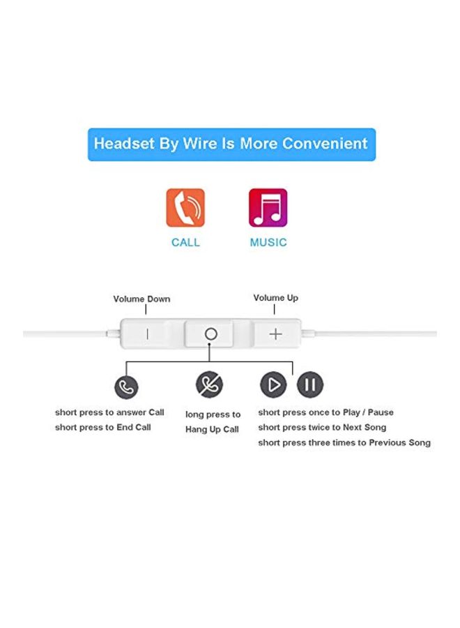 XBRN - In-Ear Earphones With Lightning Connector White - Image 1