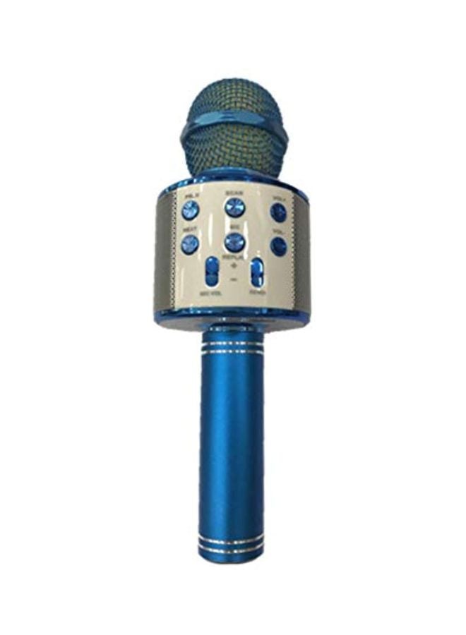 Bluetooth Karaoke Microphone WS-858 Blue - Image 2