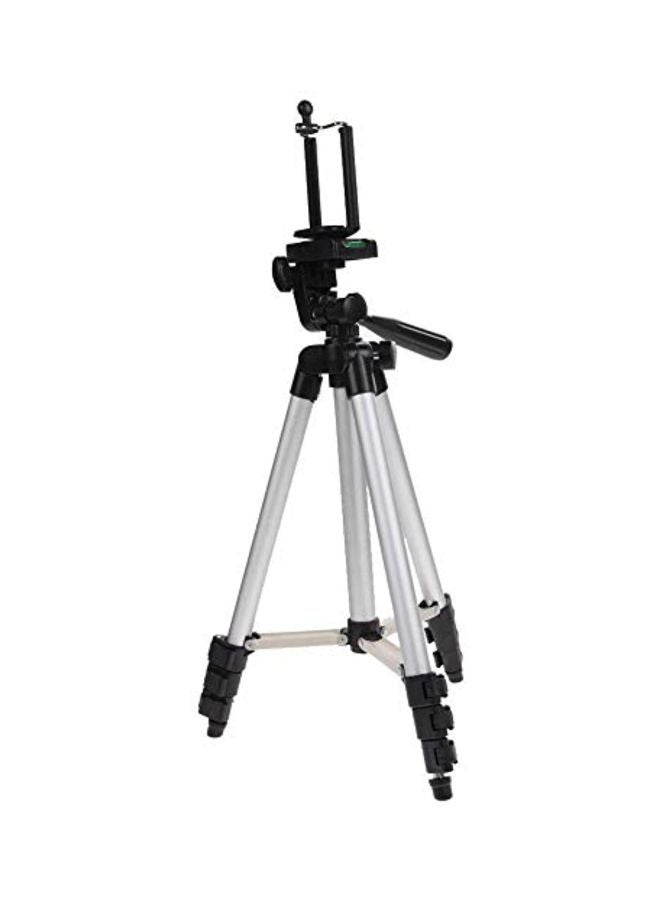 Adjustable Tripod Stand For Smartphones Silver/Black - Image 1