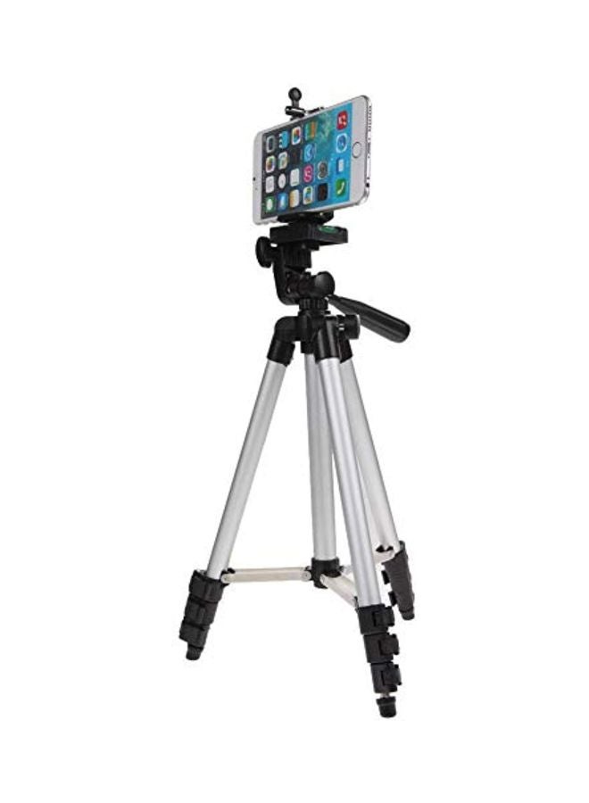 Adjustable Tripod Stand For Smartphones Silver/Black - Image 2