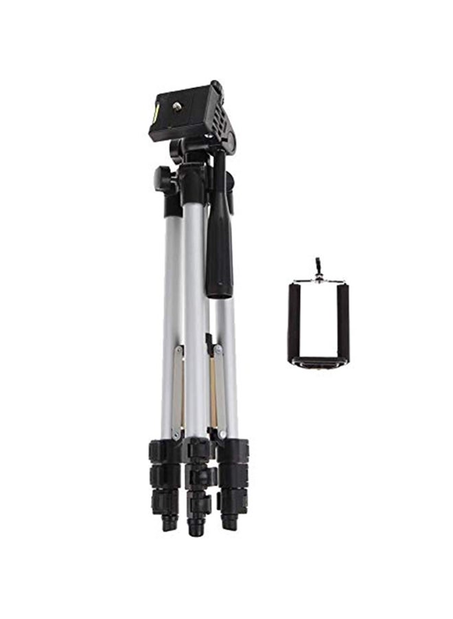 Professional Tripod Stand For Smartphones Silver/Black - Image 4