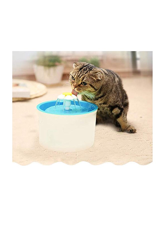 Pet Water Drinking Fountain White/Blue - Image 2