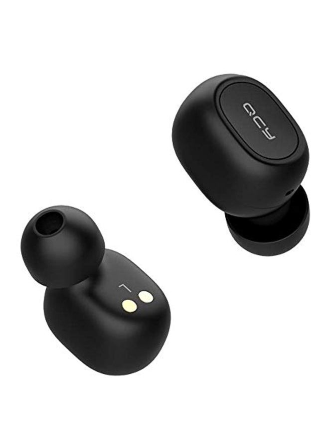 QCY - T1 Bluetooth In-Ear Earphones With Mic Black - Image 1
