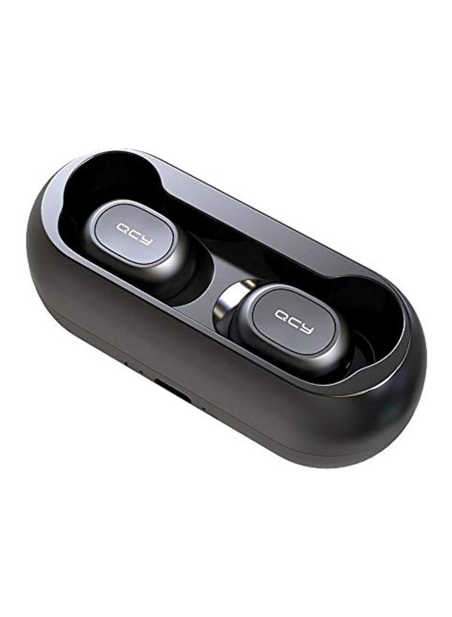 QCY - T1 Bluetooth In-Ear Earphones With Mic Black - Image 1