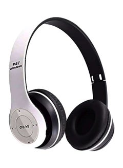 P47 Bluetooth Wireless On-Ear Headphone White/Black