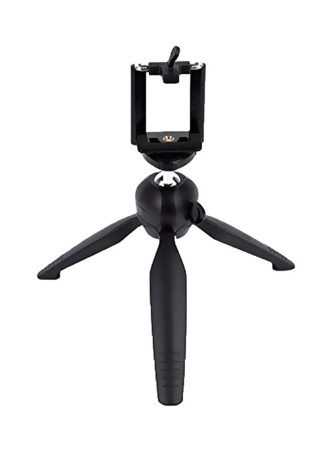 Yungteng Mini Tripod With Phone Holder Clip Black  - Image 1