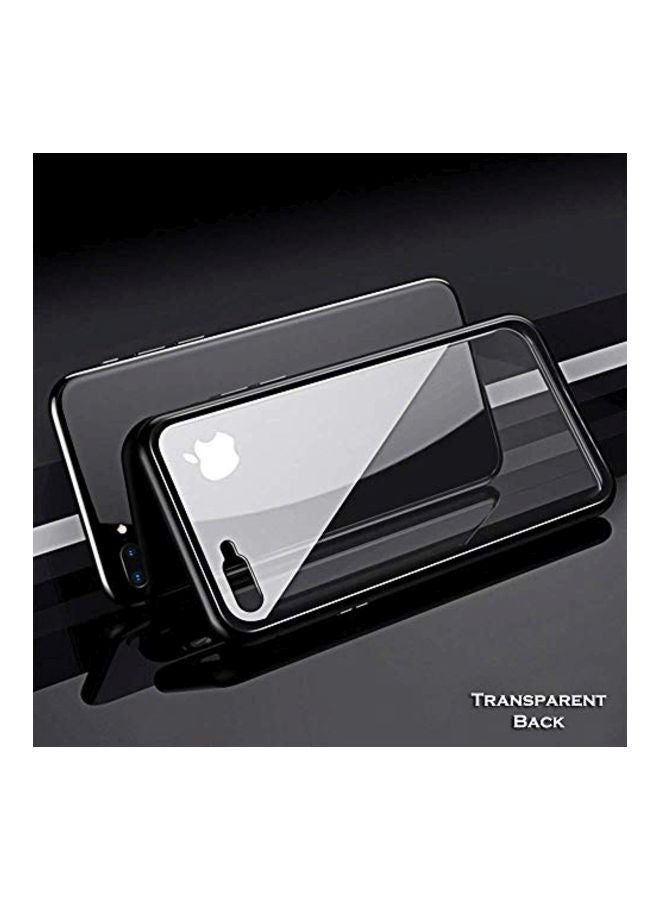 جي بي كيو غطاء حماية قلاب ومغناطيسي لهاتف أبل آيفون 7 بلس/ آيفون 8 بلس شفاف/ أسود - Image 4