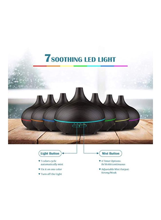 VicTsing Ultrasonic Aromatherapy Humidifier Black 300ml - Image 2