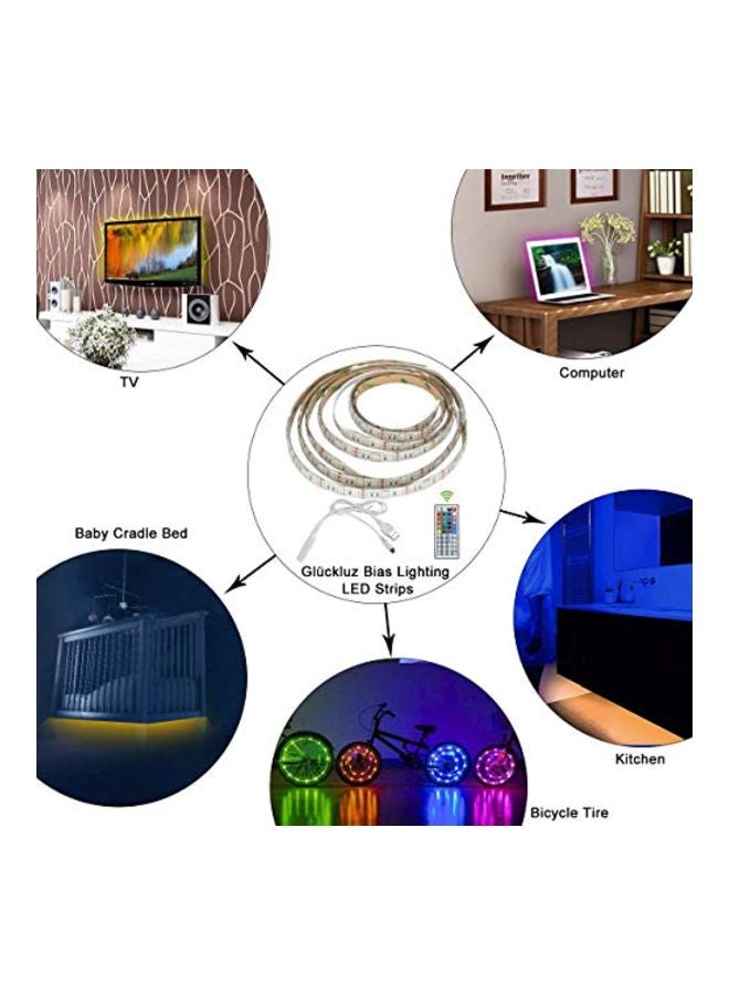 gluckluz - LED Strip Light With Remote Multicolour 2meter - Image 1