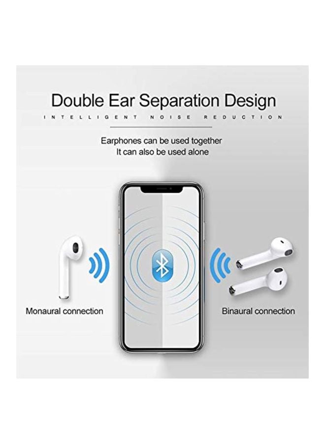 Generic Bluetooth In-Ear Earbuds With Charging Box White  - Image 4