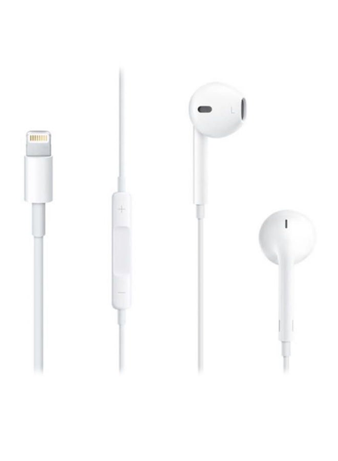 أوسامس سماعات أذن داخلية مع ميكروفون أبيض