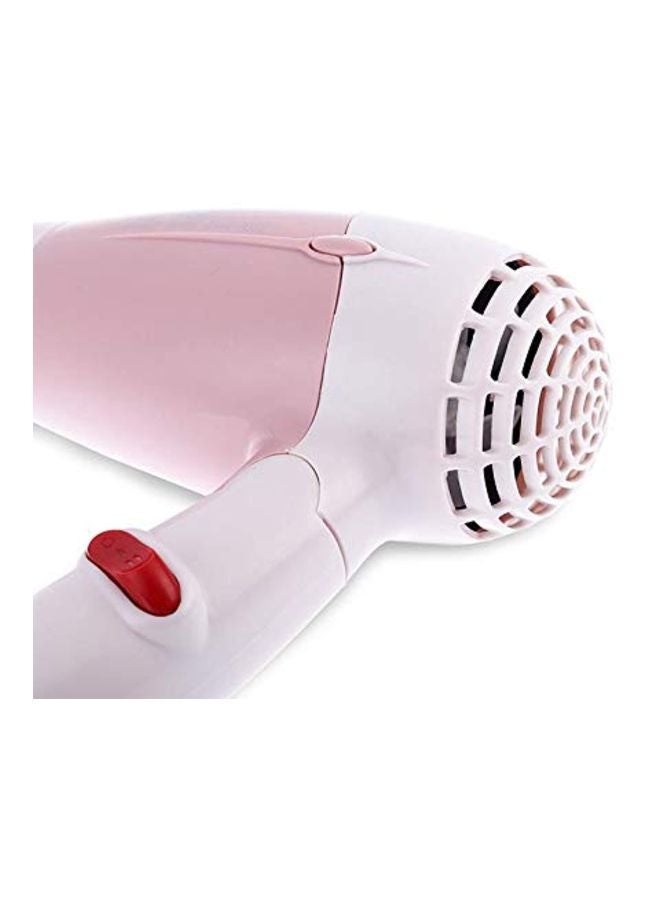 ECOSONA Foldable Handle Hair Dryer White/Pink - Image 3
