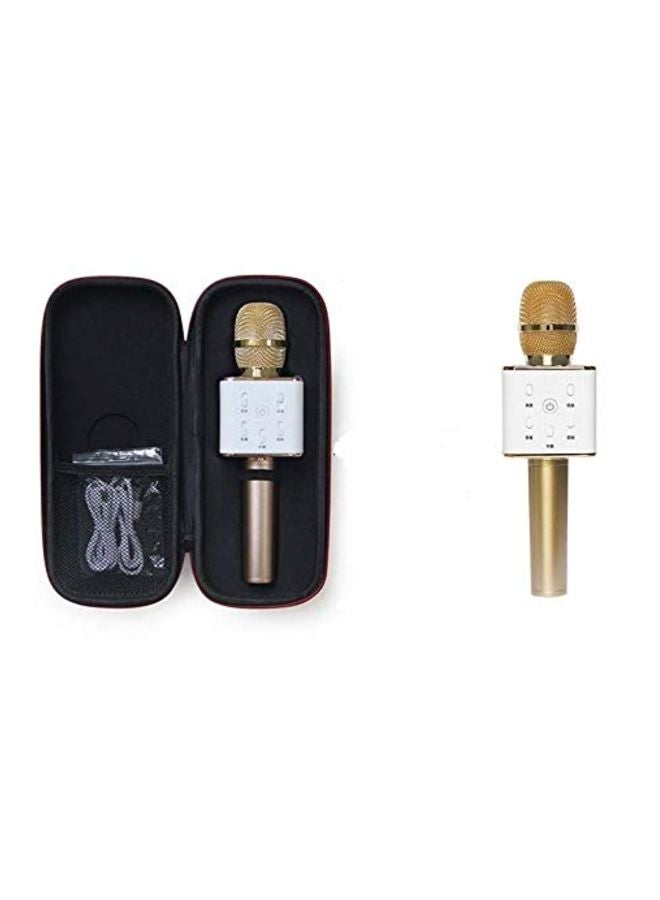 Bluetooth Karaoke Microphone Q7 Gold/White - Image 2