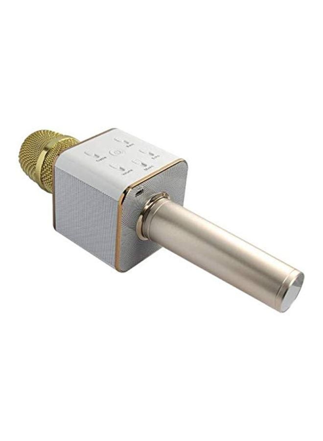 Bluetooth Karaoke Microphone Q7 Gold/White - Image 3