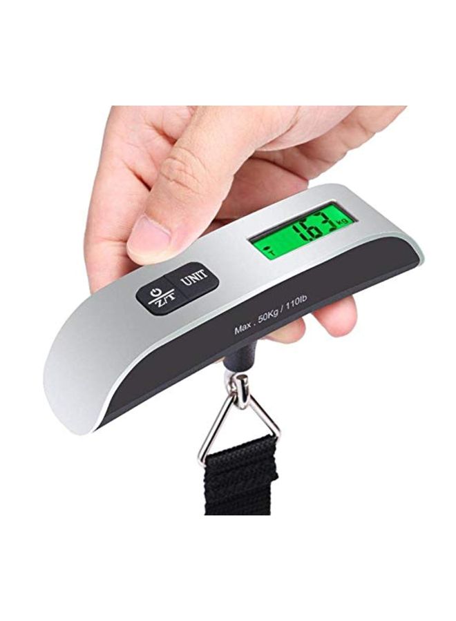 HB - Digital Electronic Luggage Scale Silver/Black - Image 1