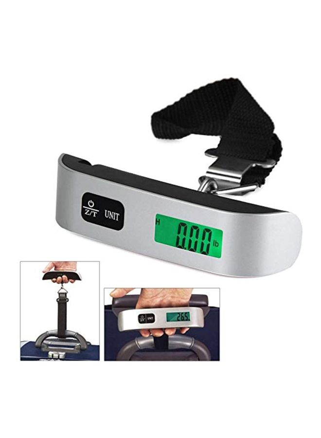 HB - Digital Electronic Luggage Scale Silver/Black - Image 1