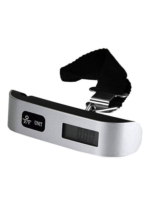 Digital Electronic Luggage Scale Silver/Black