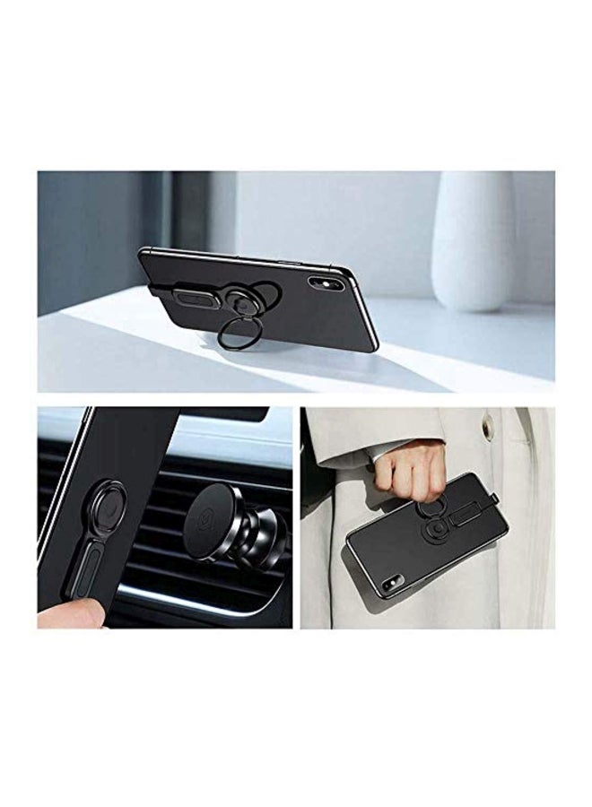 Womdee 2-In-1 Headphone Adapter With Ring Holder Black - Image 4