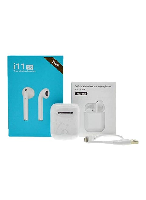 Bluetooth In-Ear Earphones With Mic White