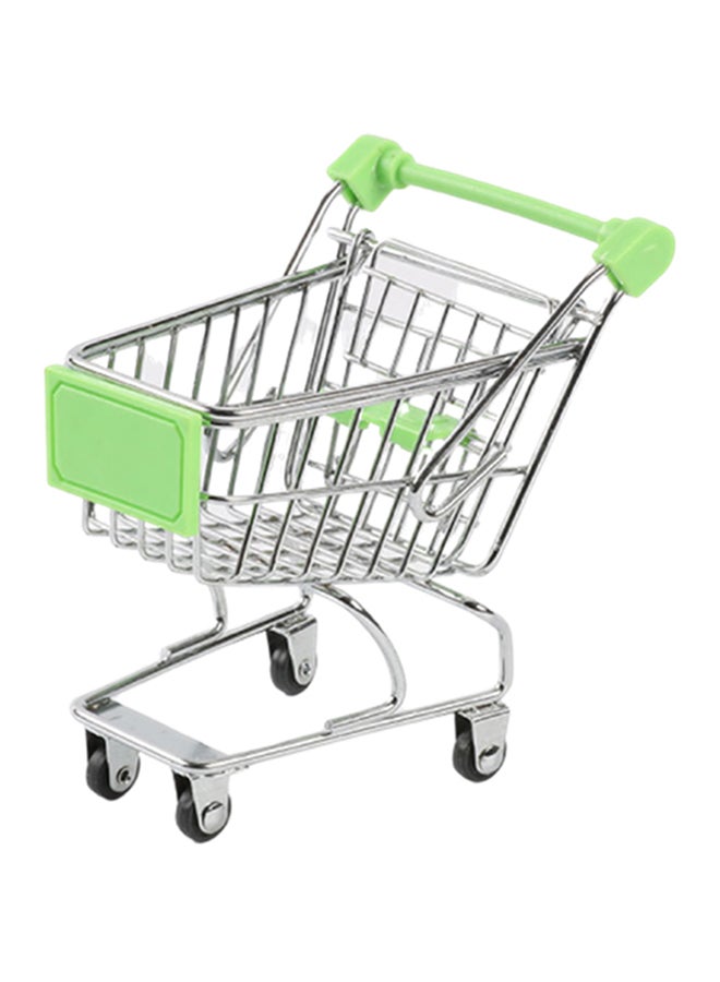 Generic Mini Shopping Supermarket Storage Toy Cart 11.5cm 
