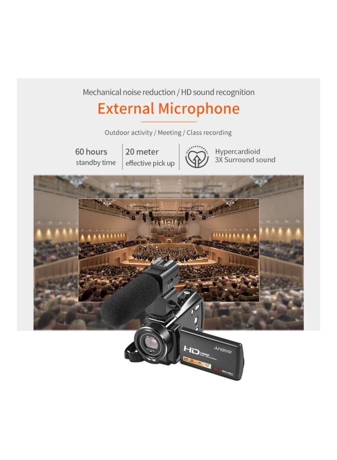 HDV-V7 Plus Full HD Digital Video Camera With Remote Control