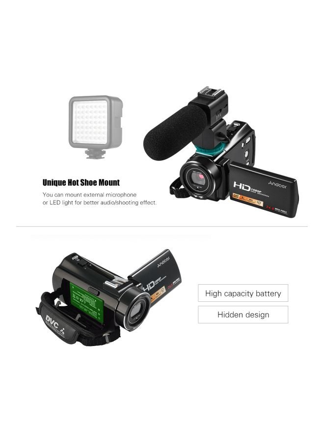 HDV-V7 Plus Full HD Digital Video Camera With Remote Control