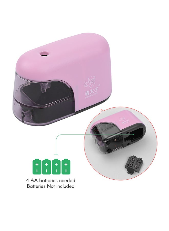 ماوتيزي مبراة قلم رصاص تلقائية كهربائية مزودة بإضاءة LED وردي - Image 3