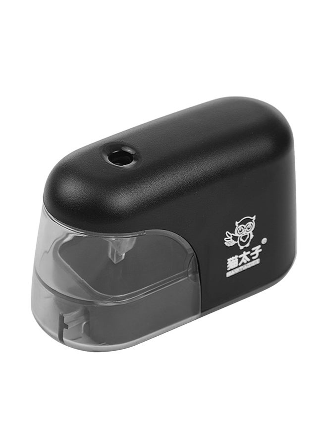 ماوتيزي مبراة قلم رصاص تلقائية كهربائية مزودة بإضاءة LED أسود - Image 1