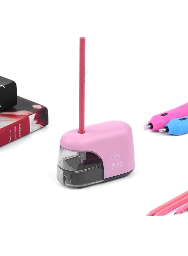 ماوتيزي مبراة قلم رصاص تلقائية كهربائية مزودة بإضاءة LED وردي - Image 4
