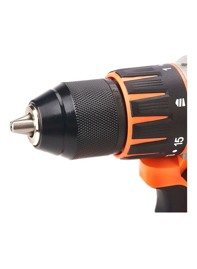 LAWAZIM Lawazim Cordless Compact Brushless Drill/Driver Kit 18V Professional Impact Drill | Drilling Wall Wood Metal DIYs Orange/Black 13mm  - Image 5