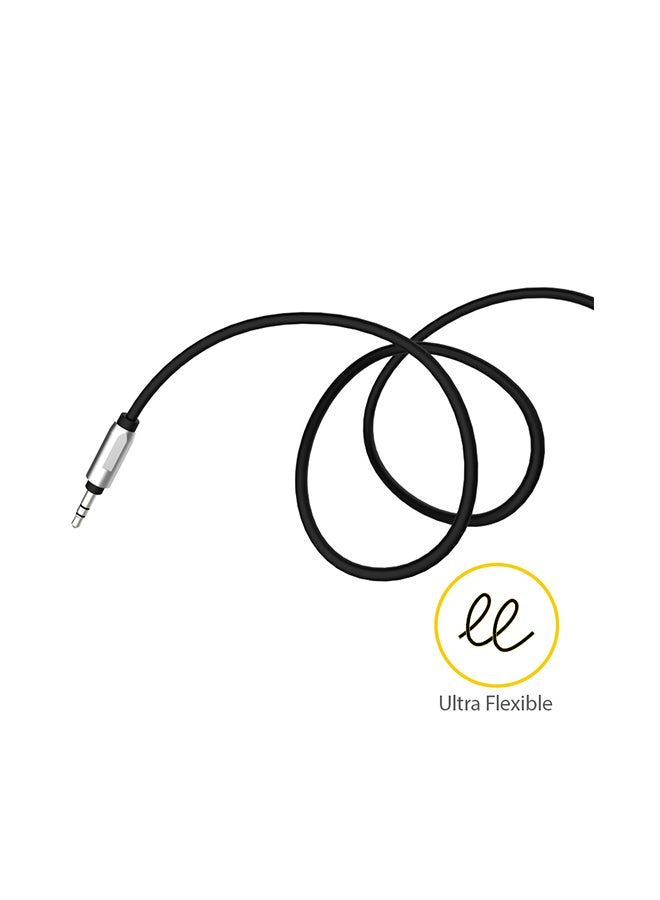 بايسيل كابل صوت Aux مزود بميكروفون وزر للتحكم في الصوت متعدد الألوان - Image 3