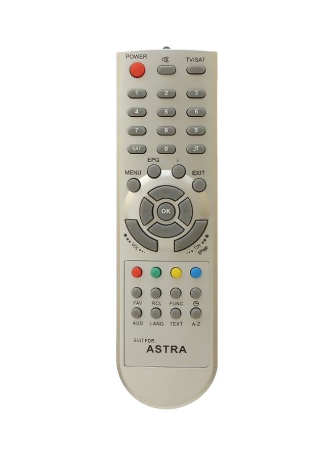 Remote Control For Astra Receiver 7000/8000/8400/8500/9000/9500 A29026 Silver