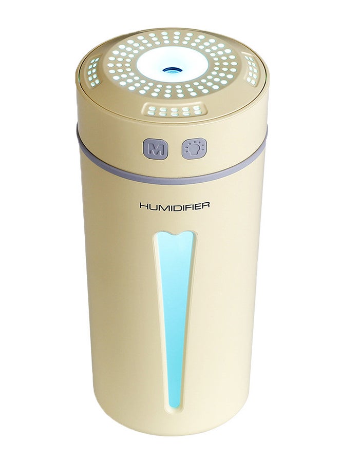 USB Powered Aromatherapy Humidifier With LED Light Beige 15*8*8cm