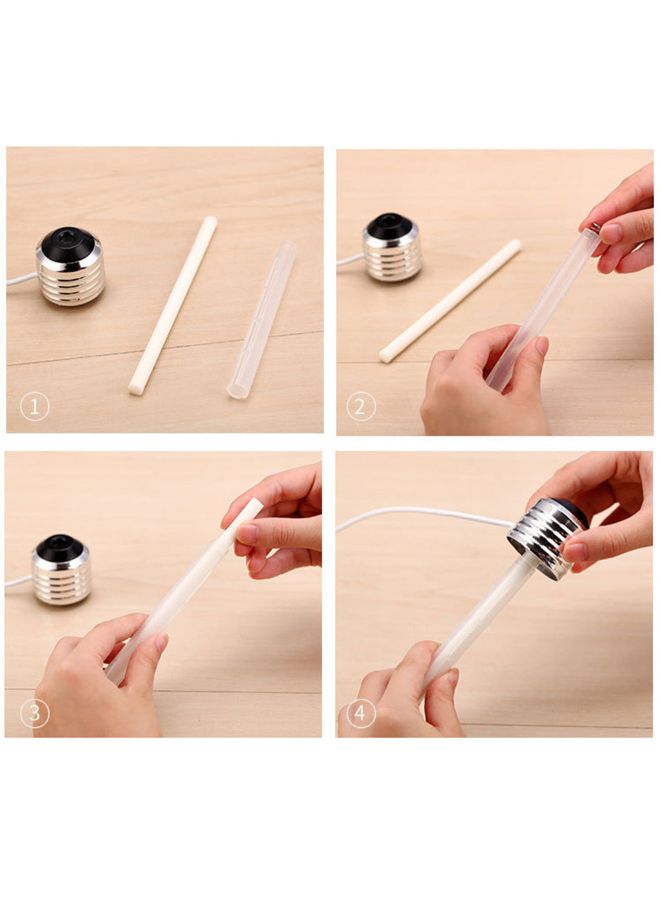 USB Powered Light Bulb Aromatherapy Humidifier White 16*10*8cm - Image 3