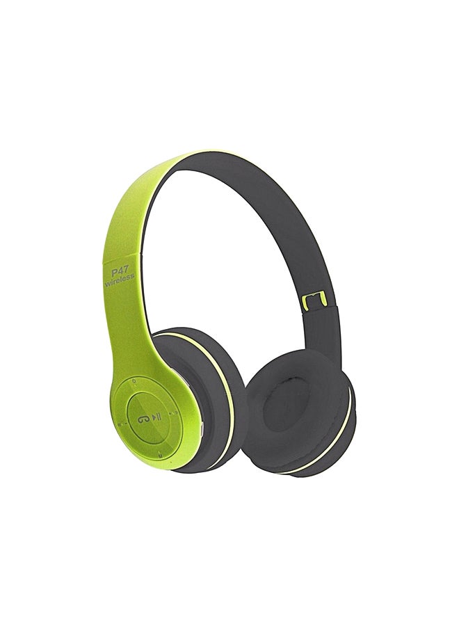 Bluetooth Over-Ear Headphones Green/Black - Image 1