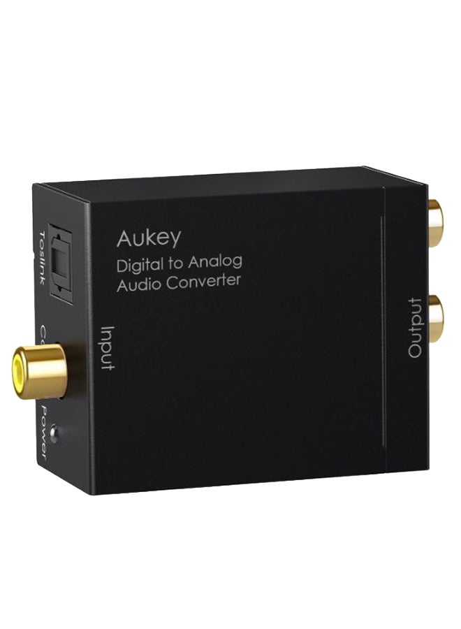 Aukey - Digital To Analog Audio Converter Black - Image 1