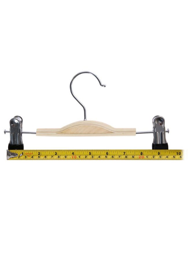 TOEON 5-Piece Household Hanger Set Beige/Silver 24.5 x 12.5cm