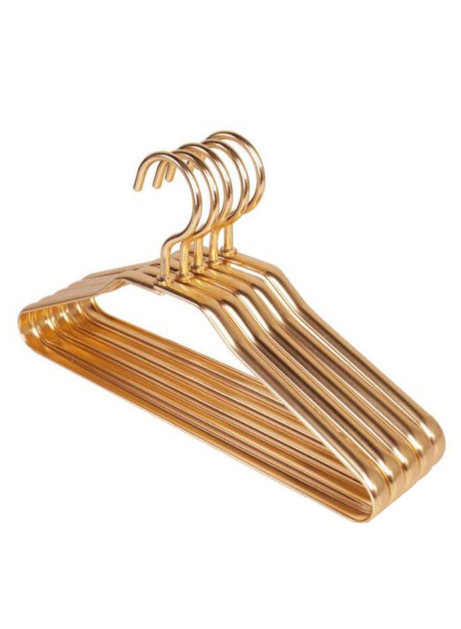 تو أون طقم علّاقات ملابس متينة مكون من 5 قطع ذهبي 30سم