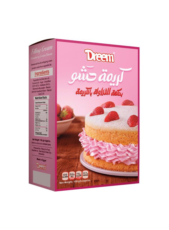 Dreem - Filling Cream Strawberry Flavor 100grams - Image 1