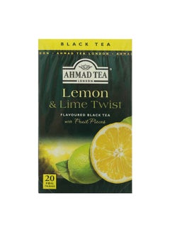 Ahmad Tea Lemon And Lime Twist 20 Tea Bags 20 Tea Bags 