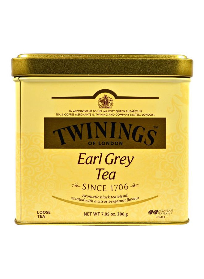 twinnings Earl Grey Tin Black 200 Tea Bags