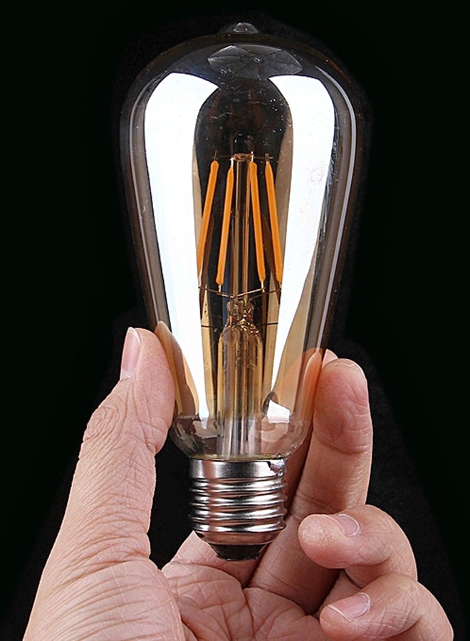 ماركة غير محددة - مصباح LED بفتيلة بتصميم كلاسيكي موفر للطاقة من 4 قطع أبيض 45X35X45Ø³Ù†ØªÙŠÙ…ØªØ± - Image 1