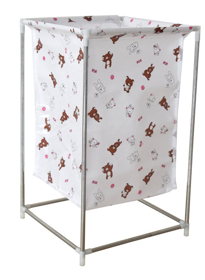 سلة غسيل قماشية بطبعة كرتون للمنزل متعدد الألوان 32.5 x 32.5 x 52Ø³Ù†ØªÙŠÙ…ØªØ± - Image 1