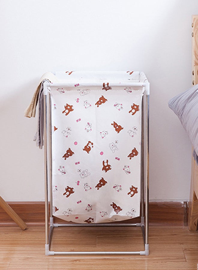 سلة غسيل قماشية بطبعة كرتون للمنزل متعدد الألوان 32.5 x 32.5 x 52Ø³Ù†ØªÙŠÙ…ØªØ± - Image 2